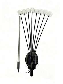 1 pieza Luz de estaca con diseño de diente de león alimentada por energía solar con 2 modos, diseño oscilante para decoración de jardín y ornamento de patio a prueba de agua, decoración de otoño, decoración del hogar, decoración exterior