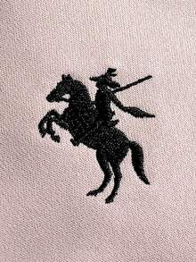 SHEIN Bộ 2 món trang phục thường ngày cho bé gái, áo nỉ cổ bẻ tay dài có khóa kéo kiểu Polo dáng rộng thoải mái và quần ống rộng, bộ đồ thể thao mặc hàng ngày và tập luyện - Hồng - Xem 4