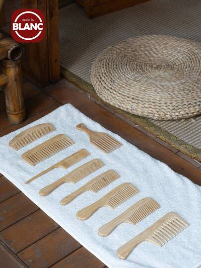 竹梳，1 件，天然防静电，带尾梳，齿梳，双头梳，带柄木梳，头皮按摩刷，用于干湿脱毛和造型，发刷，梳子，美发工具，理发沙龙美容旅行必需品的美发产品和配件，返校，旅行度假必需品，女士发饰，刷子，发刷，边缘刷，刷头发，发梳，梳头发，顺发刷，球刷，迷你发刷，发刷套装，木梳，发刷，刷子，梳子，光滑后刷，发刷，边缘刷，刷头发，发梳，发刷套装，梳头发，迷你发刷，顺发刷，发刷，头发，配件，美发产品，美发工具，美发用品，护发，卷发刷，理发师，理发配件，美发设备，旅行必需品必备、发型、美发