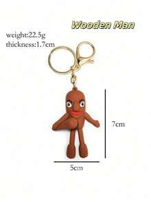 1 Piece PVC Material Cartoon Design Animal-Shaped Keychain, Pendant, Or Ornament, Suitable For Collection And Daily Use - Multicolor - View 8