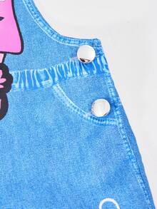 Sparklyn 小女孩卡通蝴蝶结印花连体衣 - 彩色 - 查看 5