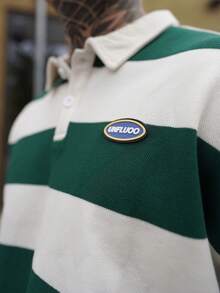 Artur Kramer Men Striped Collared Button Front Long Sleeve Fashion Sweatshirt