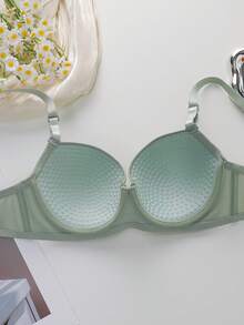 2件套内衣套装（带钢圈，三角裤） - 彩色 - 查看 4