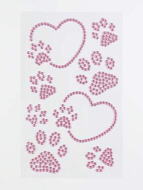 Kawaii 1pc Lace Bow, Heart, Star, Bow, Diamond Glitter & Facial Jewel Stickers