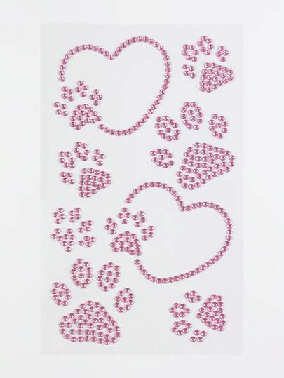 Kawaii 1pc Lace Bow, Heart, Star, Bow, Diamond Glitter & Facial Jewel Stickers