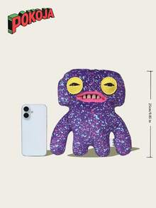 POKOJA LAND Fug Agler Big Teeth Monster Plush Keychain - Funky Ugly Cute Plushie With Buck Teeth, Wild Wacky Teeth Plush Toy For Backpack/Purse/Car Keys (Kawaii Creepy Collectible, Stress Relief Fidget Toy) - 彩色 - 查看 3