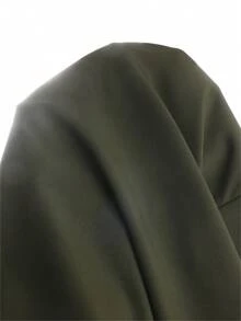 SHEIN Explorewe 青少年男孩休闲纯色长袖衬衫，适合休闲和通勤穿着。 - 軍綠色 - 查看 7