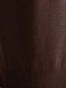 SHEIN LUNE Women's All-Match Versatile Commuter Long Dress - Coffee Brown - View 7