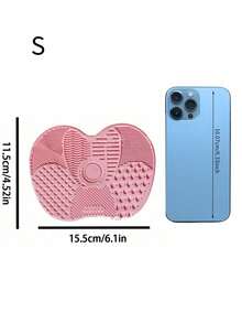 1pc Cleaning Brush With Suction Cup, 4 Colors Available, For Cleaning Silicone Pads,Bag,Organizer,Storage,Makeup Organizer,Makeup - Multicolor - View 4
