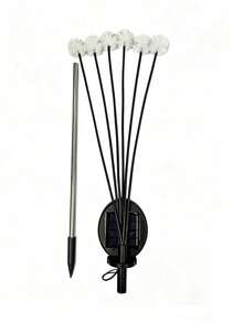 1 pieza Luz de estaca con diseño de diente de león alimentada por energía solar con 2 modos, diseño oscilante para decoración de jardín y ornamento de patio a prueba de agua, decoración de otoño, decoración del hogar, decoración exterior