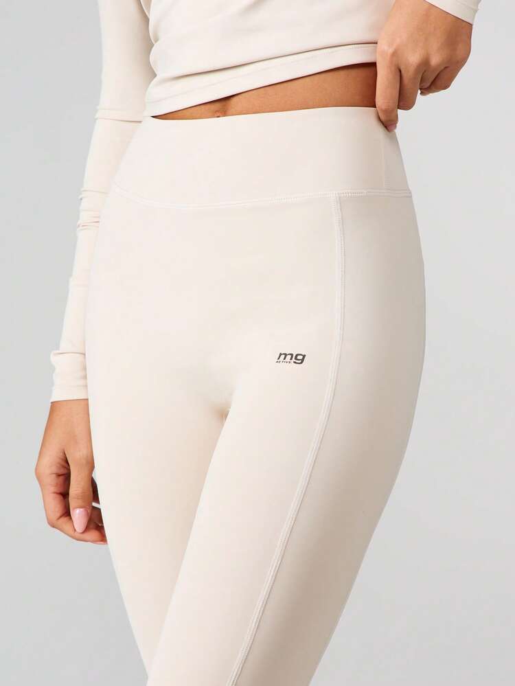 MISSGUIDED High Waisted Active Leggings With Side Pockets For Women Workout Training