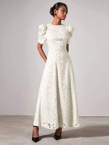 COSMINA Elegancka sukienka damska z wycięciem w talii, jesień/zima