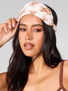 MISSGUIDED Bộ đồ ngủ in hình gấu Giáng sinh kèm áo hai dây ngắn và quần ống rộng, đồ mặc ở nhà - Nhiều màu - Xem 5