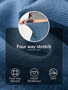 Flexra Plus Size Women High Waist Flare Casual Versatile Jeans - Medium Wash - View 4