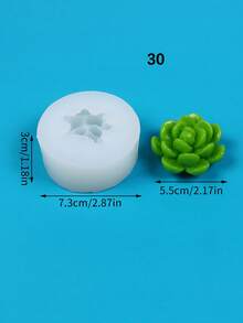 Khuôn silicon cây mọng nước, trang trí máy tính để bàn tại nhà, nghệ thuật trang trí nến thủ công tự làm, khuôn trang trí nến thơm thủ công, lô hội hoặc xương rồng, trang trí chậu sáng tạo, khuôn nến thịt cuộc sống vĩnh cửu không héo úa - trắng - Xem 30