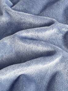 Girls Fleece Pajama Set, Blue Solid Color Sweet Floral Print, Frill Trim, Teardrop Button Back Design, Casual Long Sleeve Top And Pants, Autumn/Winter Home Wear Ruffle Pajamas Toddler Co Ord 2pcs Set Toddler Girls Cute Vintage Style Toddler Two Pieces Set Blue Kids Outfit - Blue - View 3