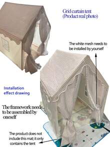 圣诞装饰豪华室内城堡帐篷游戏屋 - 宽敞、色彩缤纷 - 完美的节日和圣诞礼物，适合家庭使用
