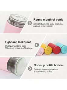 Cirelle Bộ 2 lọ đựng muối và tiêu, lọ đựng muối có đáy bằng thủy tinh trong suốt, bộ 5 oz muối và tiêu cho bàn nấu nướng RV BBQ, đồ trang trí và phụ kiện nhà bếp màu đen và trắng - Nhiều màu - Xem 12