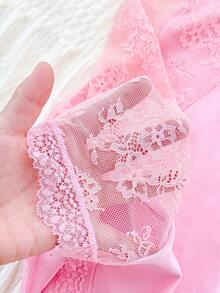 PetitDoll 1pc Plus Size Lace Patchwork Underwire Sexy Bodysuit