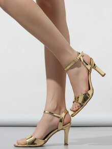 Women Heeled Sandals - 金色 - View 2