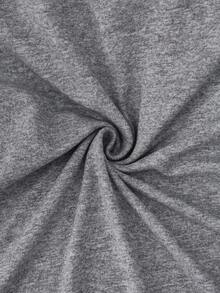 INAWLY 女士长袖T恤，圆领，宽松舒适，秋冬季基础款 - 淺灰色 - 查看 5