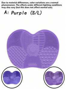 1pc Cleaning Brush With Suction Cup, 4 Colors Available, For Cleaning Silicone Pads,Bag,Organizer,Storage,Makeup Organizer,Makeup - Multicolor - View 7