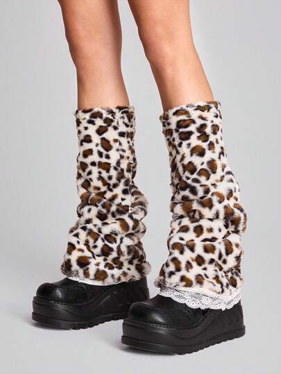 Goth Calentadores de piernas para mujer