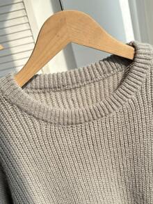 SHEIN Sparklyn 少女休闲针织毛衣裤套装，秋冬季