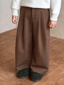 DAZY Young Girls Wide Leg Pants, Fall - Brown - View 2