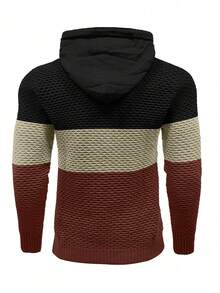 Manfinity Homme Áo hoodie nam dài tay phối nhiều màu sắc, kiểu dáng vừa vặn, có họa tiết, thích hợp cho thể thao năng động. - Nhiều màu - Xem 2