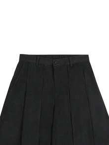 Claim Dot PAVTROS Manfinity Streetrush Herren Street-Style Populär INS Matching. Herren Streetwear, Herren Schwarze Cord Hose, Weite Loose Leg Hose, Lässige Mode Vielseitige Hose, Baggy, Schwarze Hose, Cord, Weihnachten, Street Style, Freund Geschenk, Für Winter