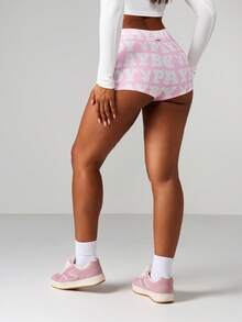 Missguided x Playboy Christmas High Rise Booty Shorts With Print - Multicolor - View 2