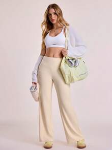 Sovereign Charm Women's Casual Indoor Sports Yoga Fitness Pants - Apricot - View 5