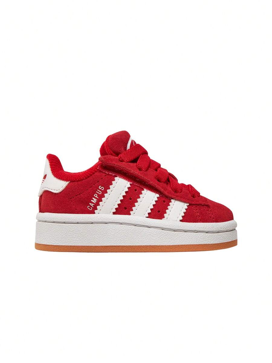 Adidas Campus Kids' Sneakers Premium Modern Anti-Slip Casual Weekend Walking White JI4336 - 更佳猩紅色/雲白/更佳猩紅色 - 查看 1