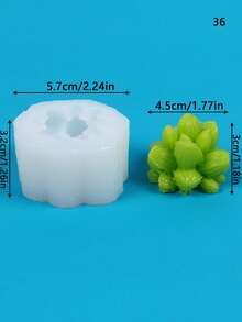 Khuôn silicon cây mọng nước, trang trí máy tính để bàn tại nhà, nghệ thuật trang trí nến thủ công tự làm, khuôn trang trí nến thơm thủ công, lô hội hoặc xương rồng, trang trí chậu sáng tạo, khuôn nến thịt cuộc sống vĩnh cửu không héo úa - trắng - Xem 26