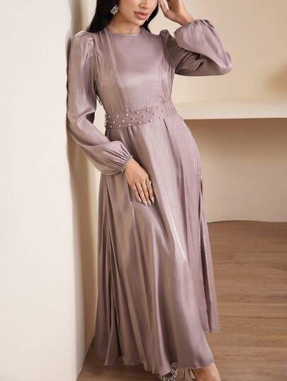 Veilorie Modest & Elegant Beaded Arabic Style Dress For Women