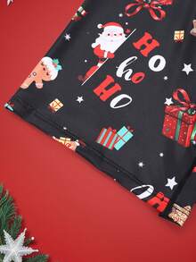 Notgurli 圣诞节趣味印花卡通古怪圣诞老人、礼品盒、拐杖糖、铃铛、雪花、雪人、家庭派对男士中长款平角内裤