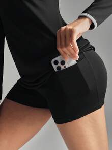 With My Calm Damen sportlich-lässiges Minikleid mit Kontrastbesatz