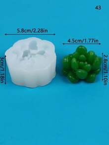 Khuôn silicon cây mọng nước, trang trí máy tính để bàn tại nhà, nghệ thuật trang trí nến thủ công tự làm, khuôn trang trí nến thơm thủ công, lô hội hoặc xương rồng, trang trí chậu sáng tạo, khuôn nến thịt cuộc sống vĩnh cửu không héo úa - trắng - Xem 43