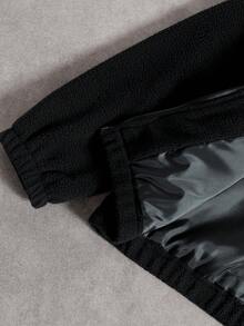 PAVTROS Men's Casual Versatile Cross Embroidery Long Sleeve Jacket, Autumn/Winter Y2k Zip Up Cropped Zip Up Men Street Wear Zip Up Zip Up Jacket, - Black - View 9