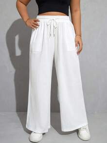 Auralis Quần dài dáng rộng dành cho nữ có túi, 2 cái/bộ màu đen và trắng - Đen và trắng - Xem 10