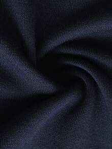 SHEIN Playful Pals 男婴休闲刺绣拉链外套和裤子套装（2件套），时尚街头户外运动套装，秋冬季