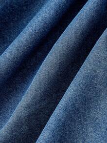 Selenza Women's Rhinestone Embellished Long Sleeve Denim Blouse