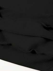 Manfinity Hypemode 男士经典印花连帽衫和运动裤套装，两件套，冬季保暖内衬 - 黑色 - 查看 6