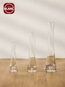 1pc简约现代网红玻璃花瓶透明水培客厅插花北欧ins风创意摆件 - 無色 - 查看 4