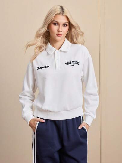 Cheerettes Women's Thermal Lined Thick Sweatshirt For Autumn/Winter Sports Sweatshirts For Women Polos For Women Quarter Zip Sweatshirt