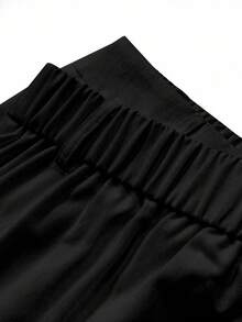 EMERY ROSE Pantalones de unicolor versátiles para negocios y uso casual en tallas grandes - Negro - Ver 5