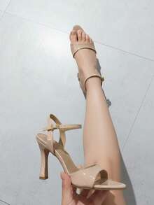 Women Heeled Sandals - 卡其色 - 查看 1