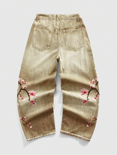 Street Life Jeans décontractés à coupe ample avec poches pour hommes