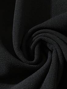 SHEIN Franclia Women's Button Half-Placket Contrast Color Lapel Long Sleeve Casual Dress Black And White Dress Women Collared Dress Preppy Dress Black Classy Dress French Style Dress